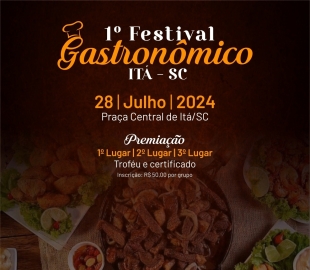 Regulamento 1° Festival Gastronômico de Itá-SC